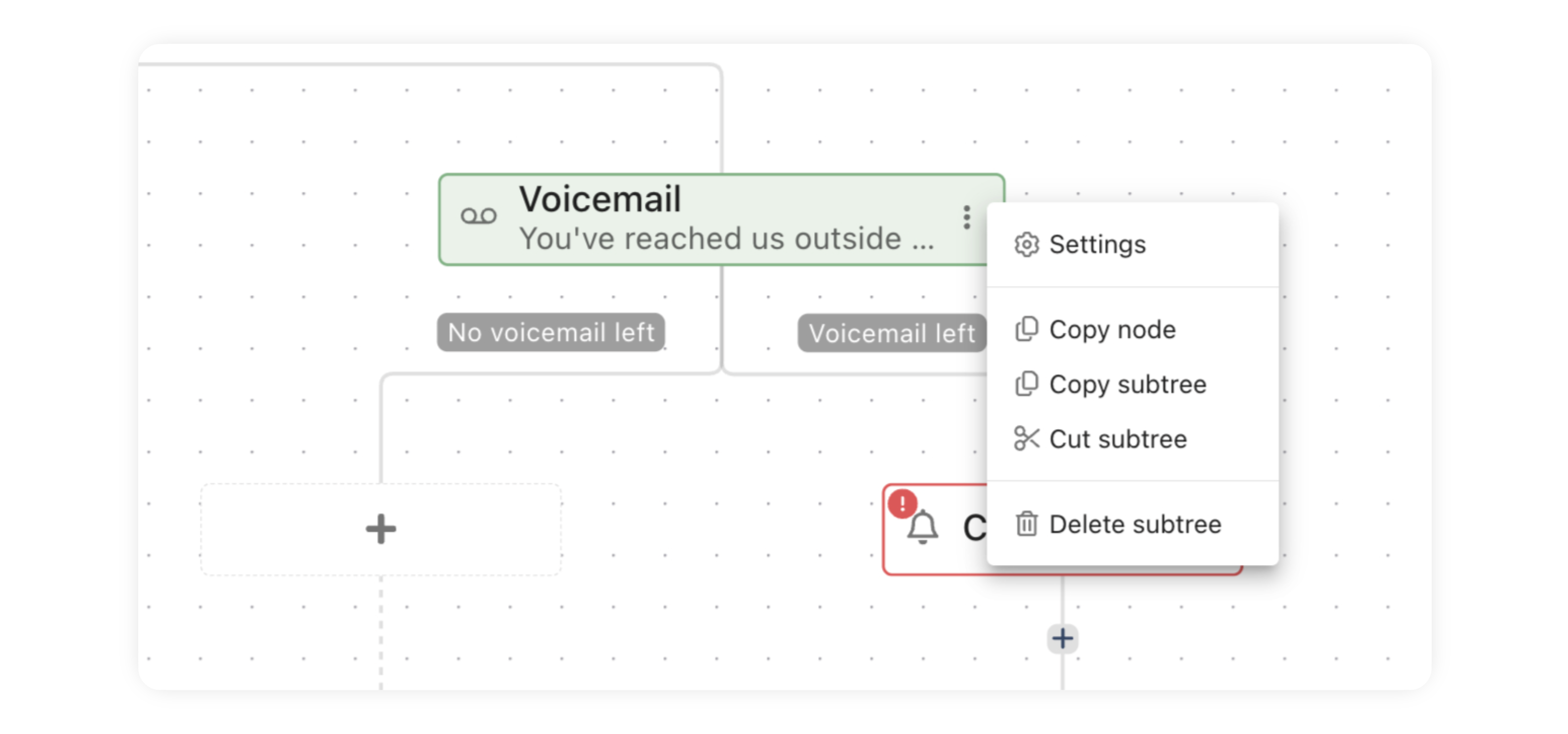 ilert call flow quick actions